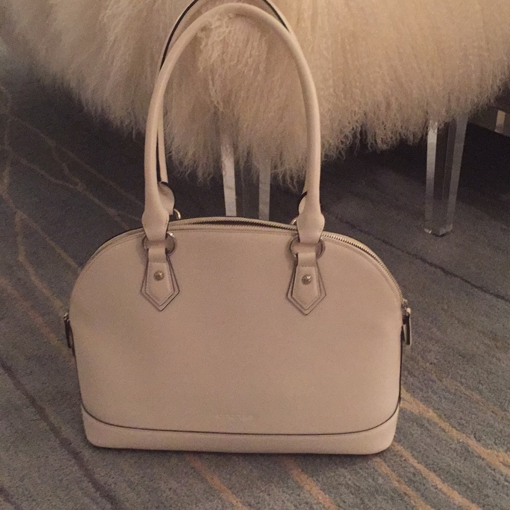 White leather Cromia handbag